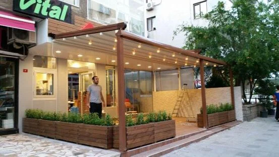 Restoran Bahçesi – Zip Perde Uygulaması – Tuzla, İstanbul